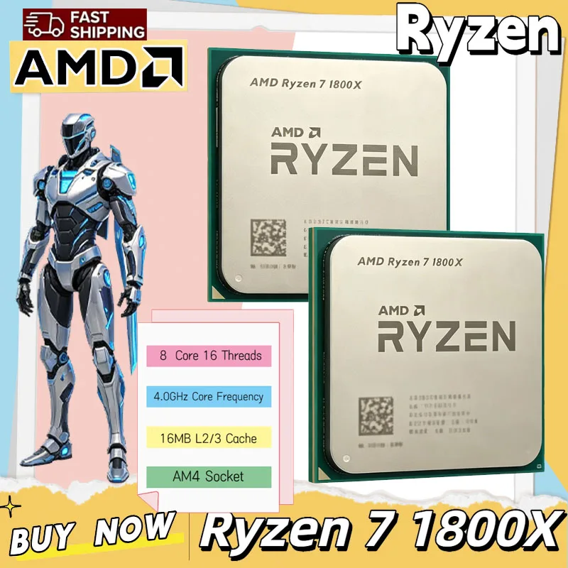 Amd Cpu Ryzen 7 - AMD Ryzen 7 1800X CPU 3.60GHz～4.0GHz