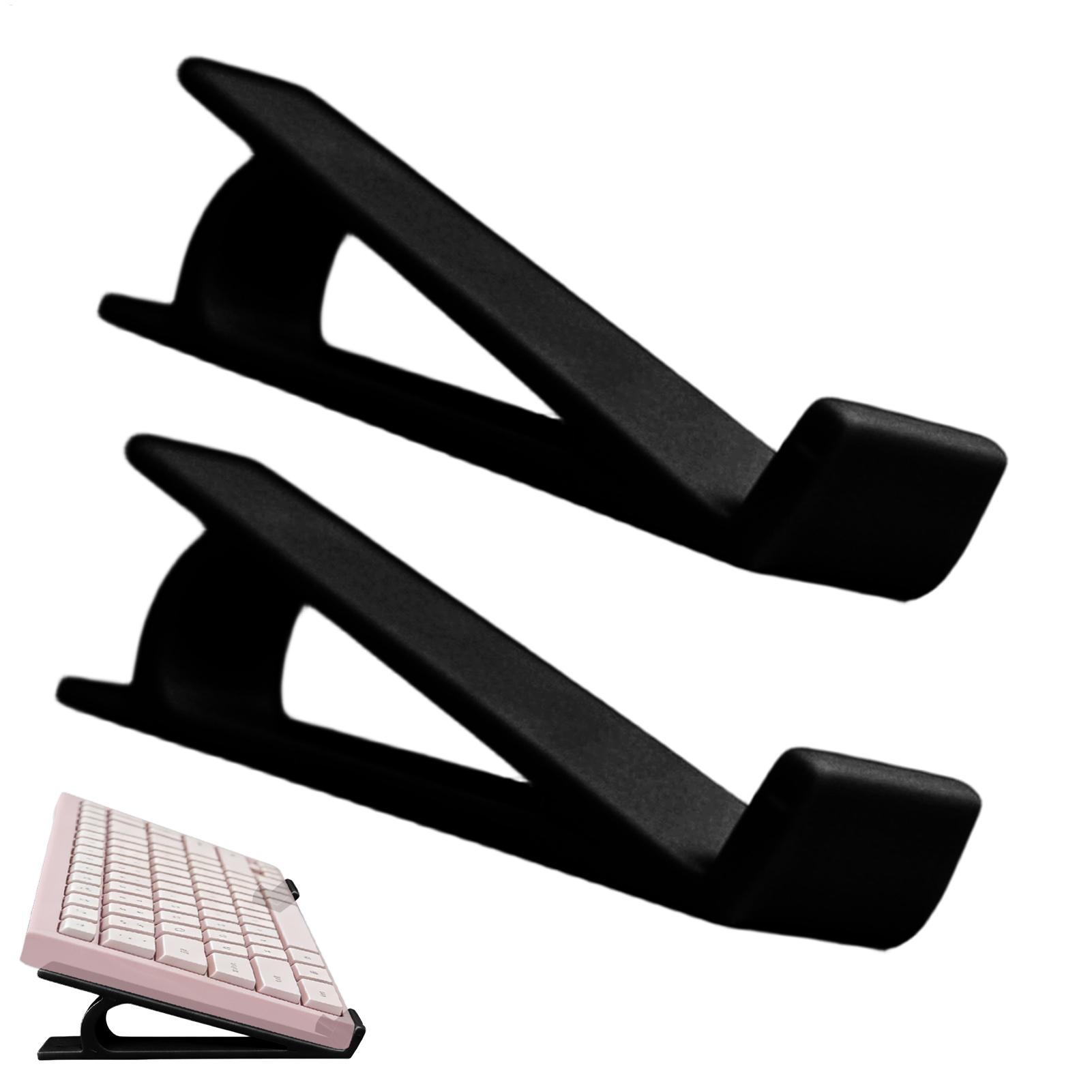 Gaming Keyboard Ergonomics - 人間工学に基づいた滑り止めキーボードライザー 2 個ポータブルコンピュータスタンドリフターデスクタイピングゲームホームオフィス学生教師用