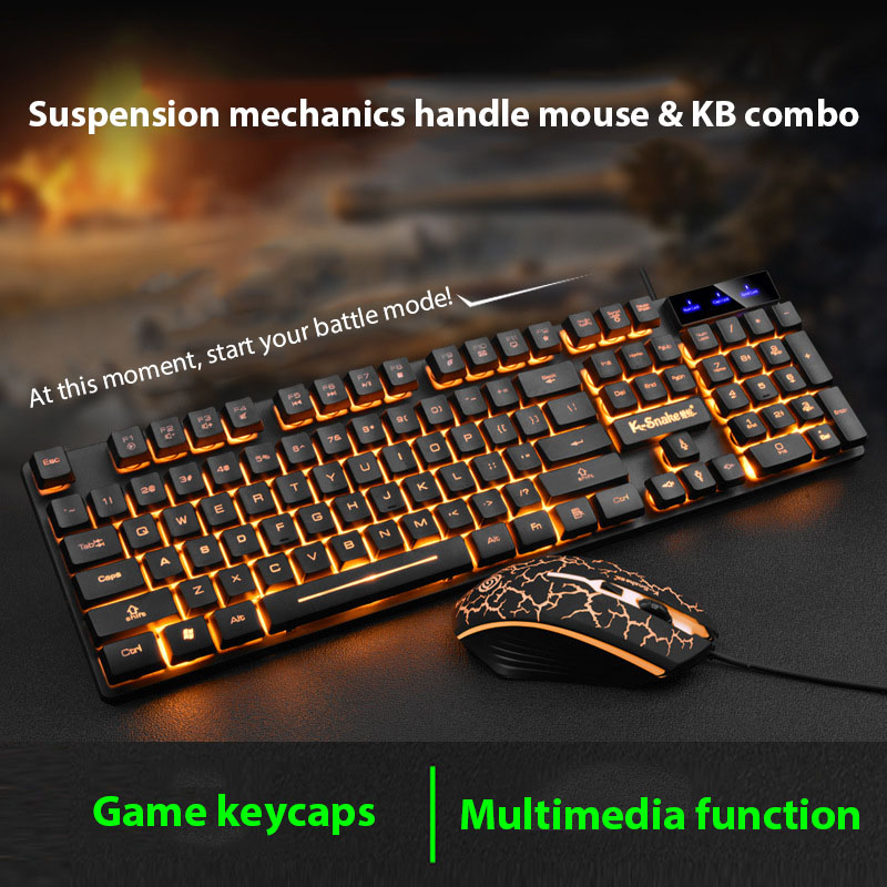 KM320 キーボードとマウスセット防水発光ゲームバックライ - Gaming Keyboard And Mouse Combo Wireless のレビューと価格