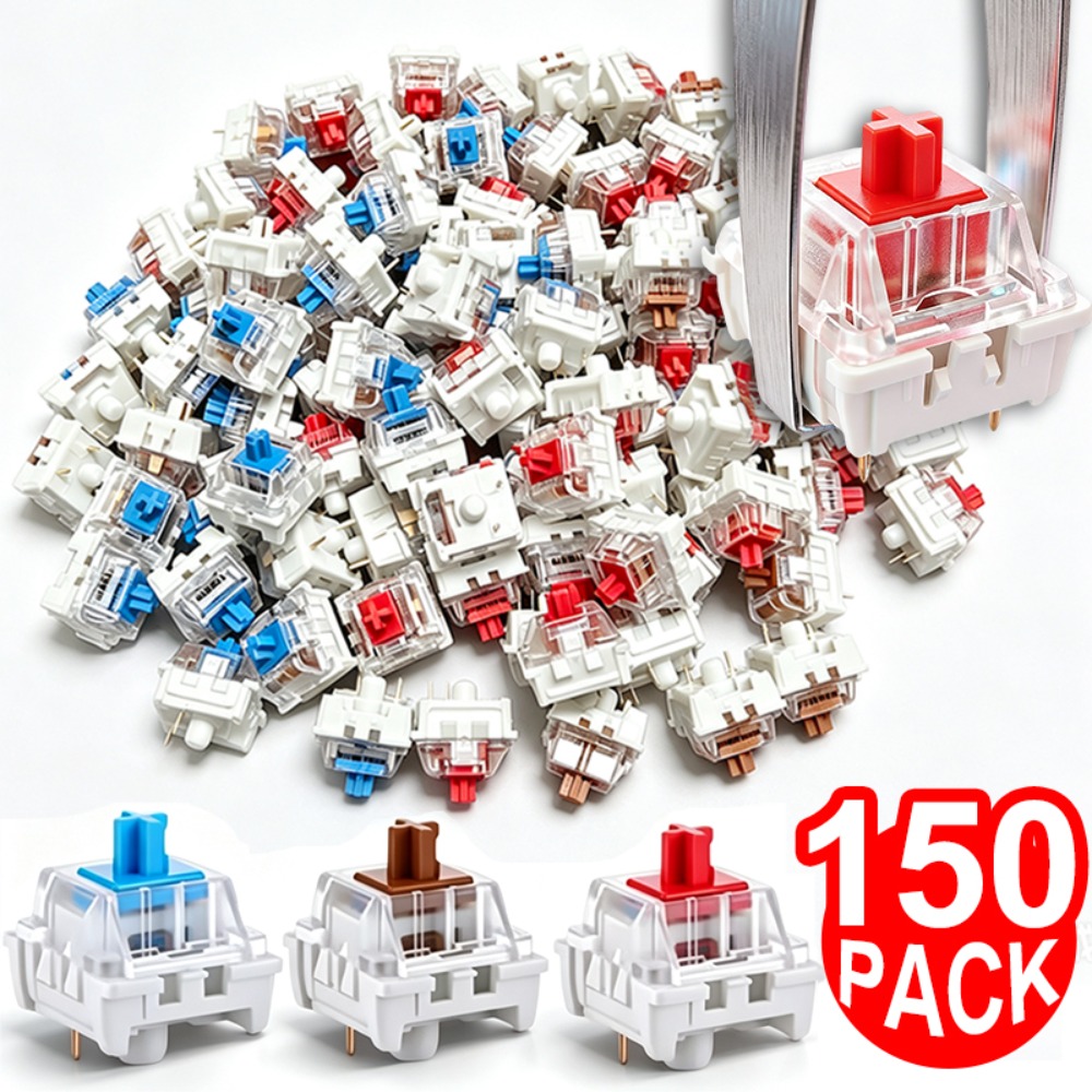 1-150 個 3 ピン DIY メカニカルキーボードスイッ - Gaming Keyboard Blue のレビューと価格