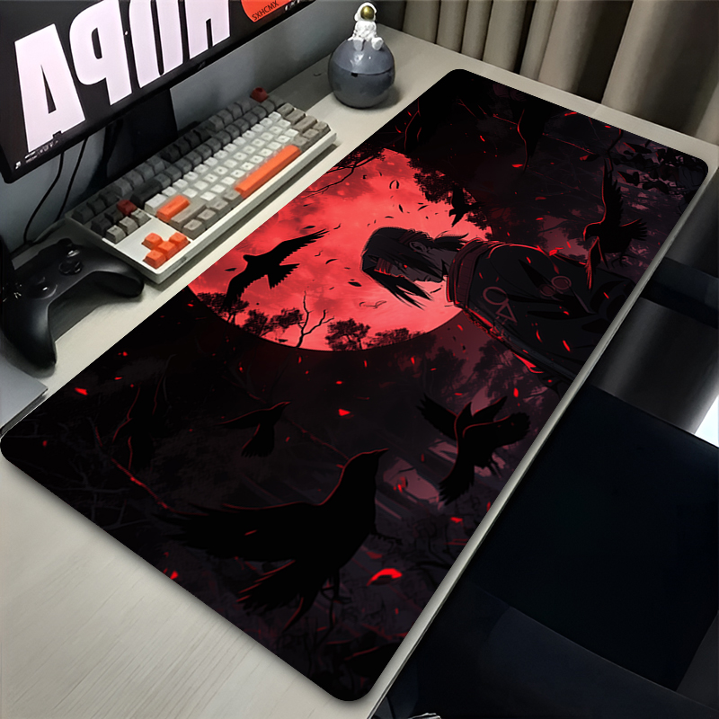 マウスパッド ゲーマー 大型 XXL うちはイタチ マダラ  - Keyboard Gaming Black のレビューと価格