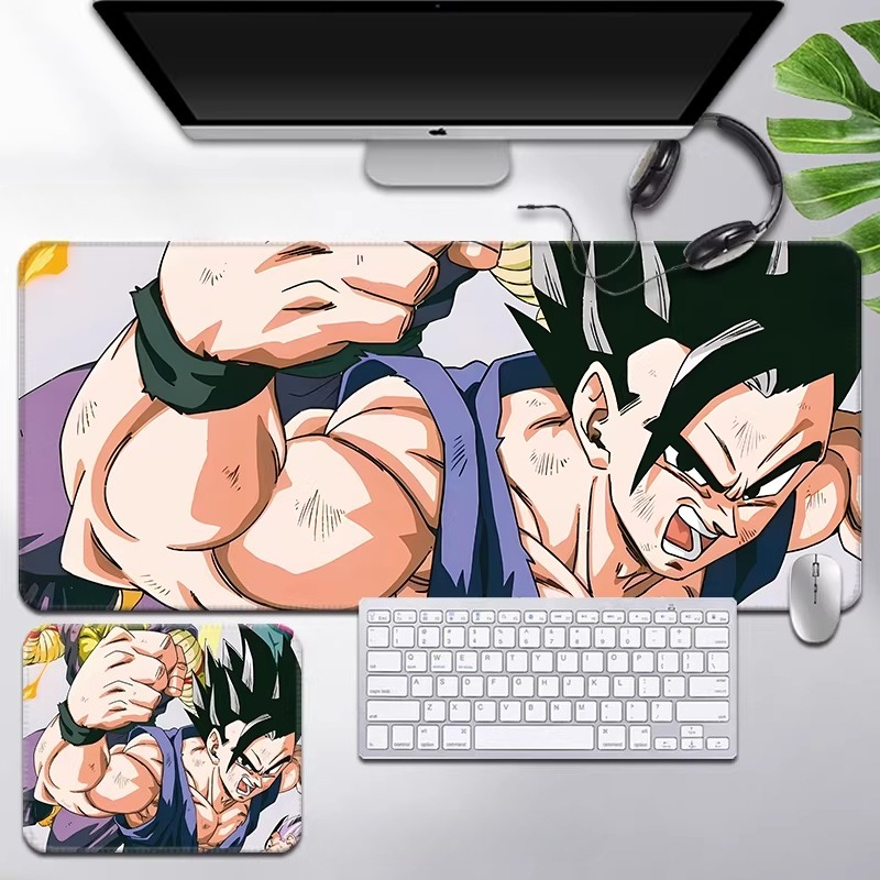 漫画 HD プリントドラゴンボールレザーマウスパッド孫悟空ス - Gaming Keyboard And Mouse のレビューと価格