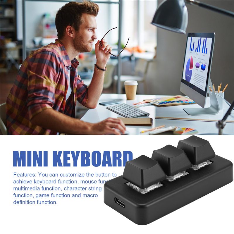MK321 プログラマブルマクロミニキーボード 3 モードメ - Gaming Keyboard Mechanical のレビューと価格