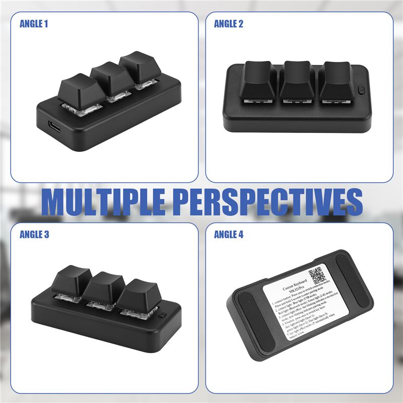 MK321 プログラマブルマクロミニキーボード 3 モードメ - Gaming Keyboard Mechanical のレビューと価格