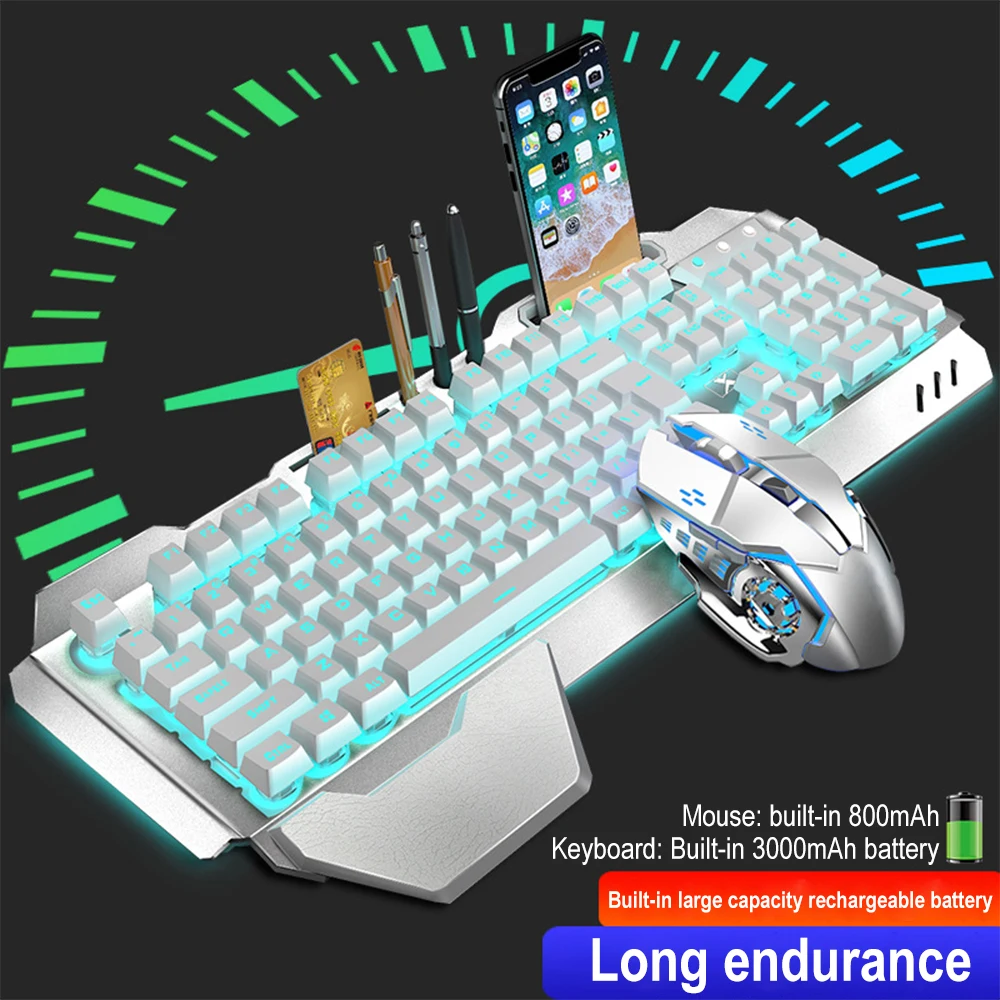 K680充電式ワイヤレスキーボードとマウス,2.4g,ゲーム - Gaming Keyboard And Mouse Combo Wireless のレビューと価格