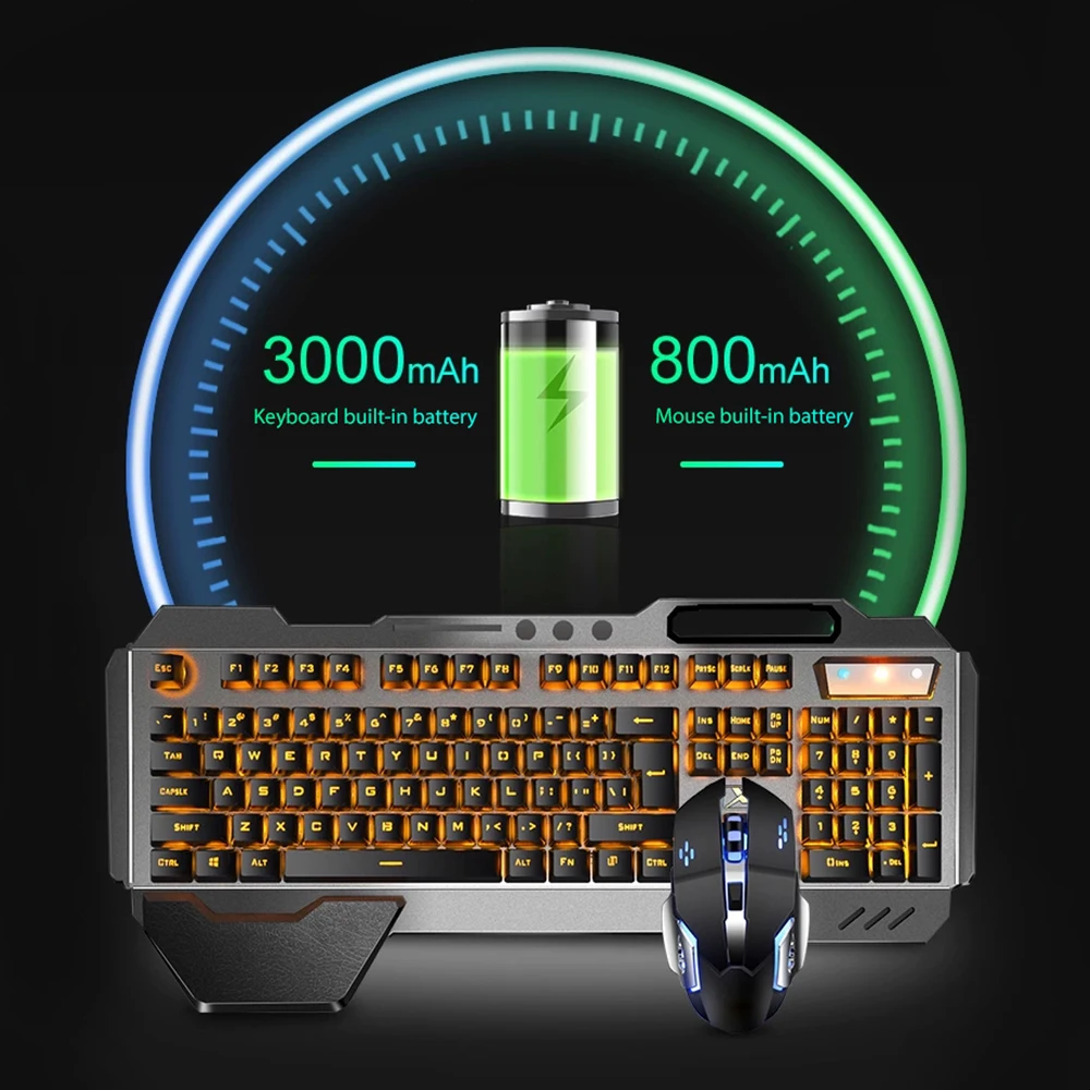 K680充電式ワイヤレスキーボードとマウス,2.4g,ゲーム - Gaming Keyboard And Mouse Combo Wireless のレビューと価格