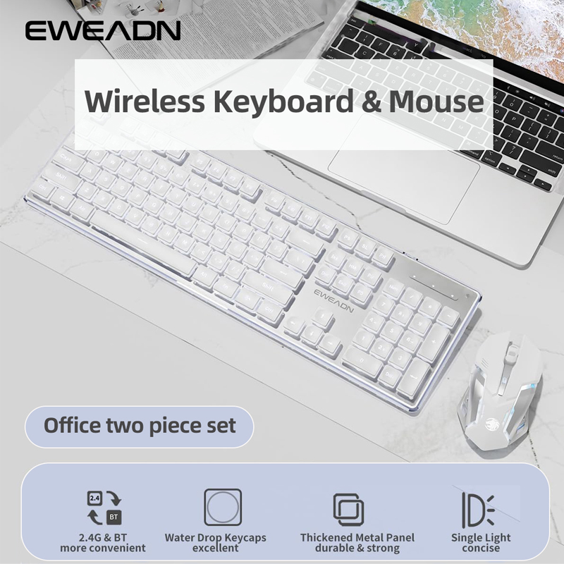 EWEADN V3-静かなワイヤレスキーボードとマウスのセッ - Gaming Keyboard And Mouse Combo Wireless のレビューと価格