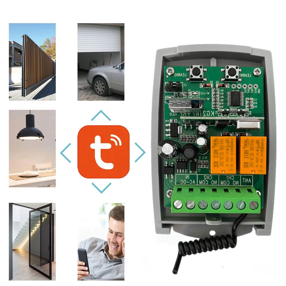 Tuya WIFI ガレージドアオープナーゲート受信機 2c - Switch Opener Tool のレビューと価格