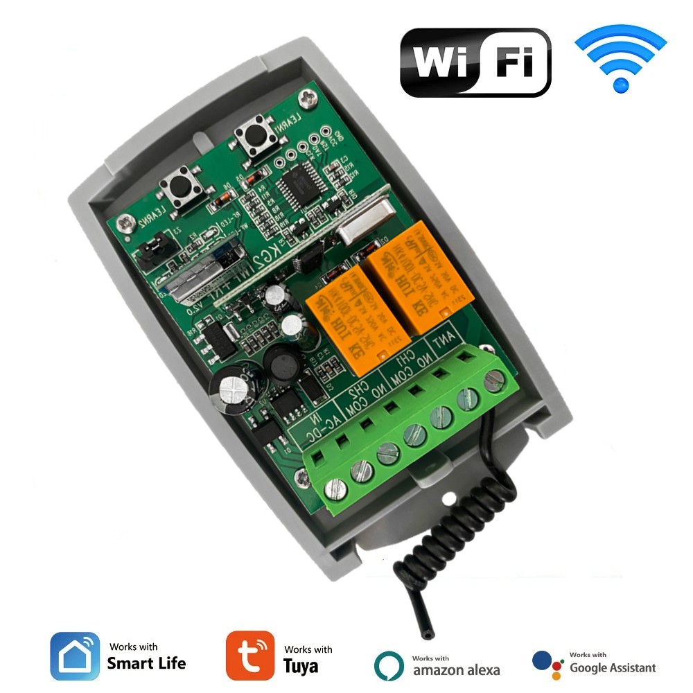 Tuya WIFI ガレージドアオープナーゲート受信機 2c - Switch Opener Tool のレビューと価格