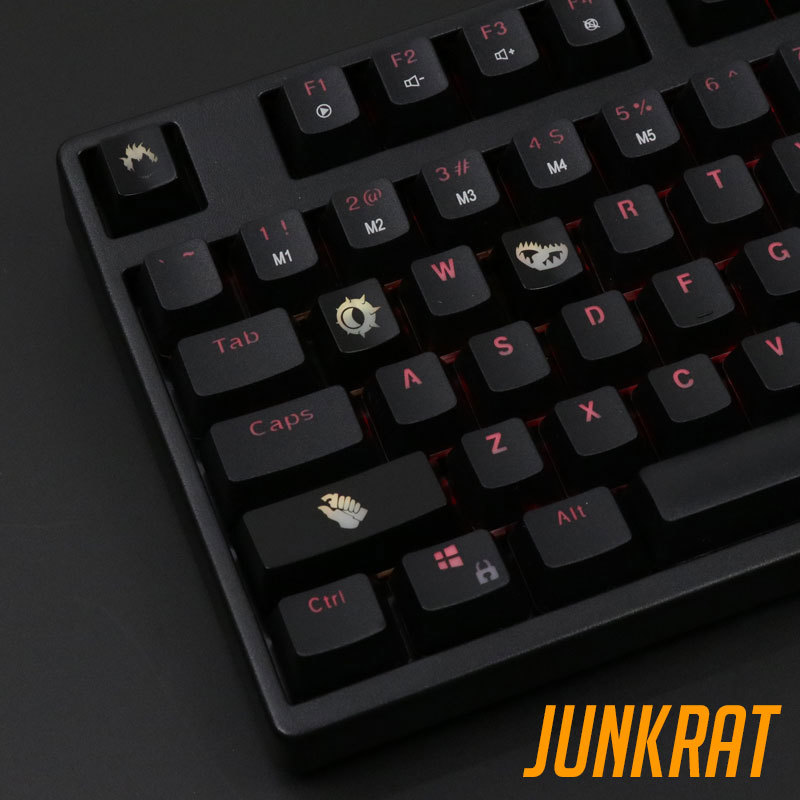 4 ピース/セットキーセットバックライト OW キーキャップ - Keyboard Gaming Black のレビューと価格