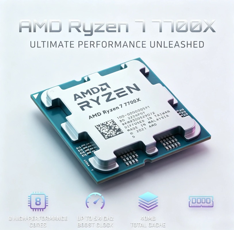 AMD Ryzen 7 7700X R7 7700X CPU - Amd Cpu Ryzen 7 のレビューと価格