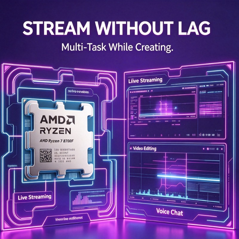 16スレッドデスクトップCPU Ryzen 7 8700F  - Amd Cpu Ryzen 7 のレビューと価格