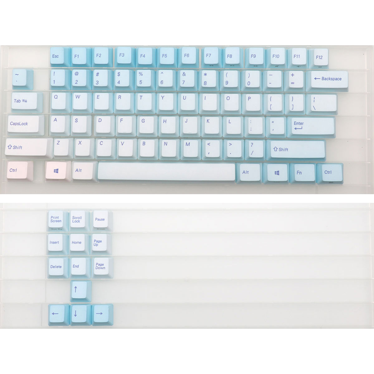 87 キーフロストブルーキーキャップチェリープロファイル P - Gaming Keyboard Blue のレビューと価格
