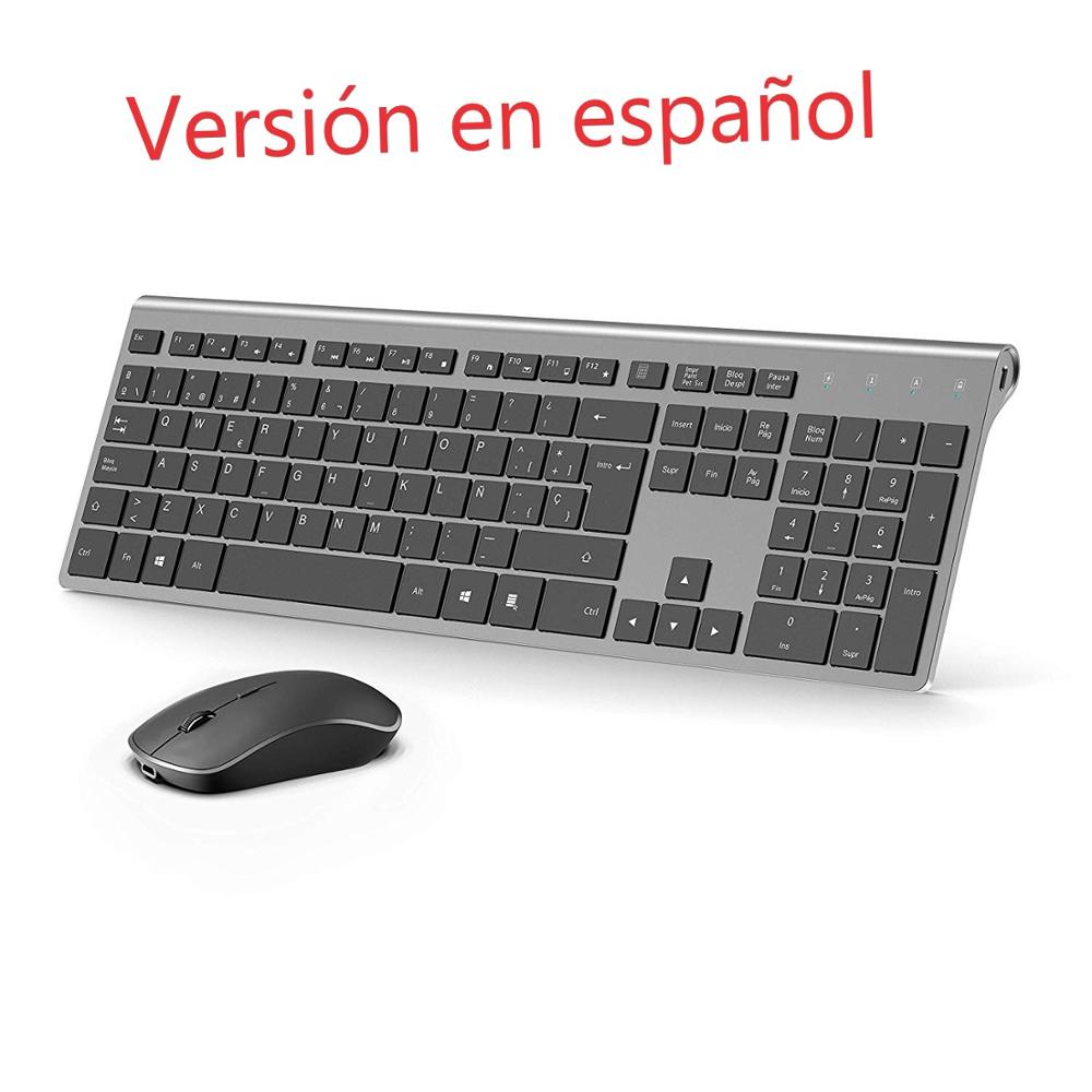 ワイヤレス人間工学に基づいたサイレントキーボードとマウスセッ - Gaming Keyboard And Mouse Combo Wireless のレビューと価格