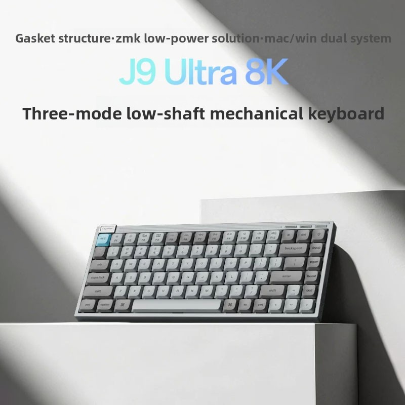 オリジナルJ9Ultraトライモード8K薄型メカニカルキーボ - Gaming Keyboard Wireless のレビューと価格