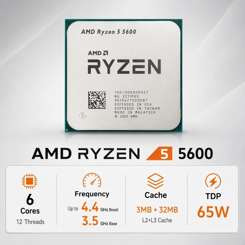 AMD Ryzen 5 5600 高速プロセッサー 4.4G - Amd Cpu Ryzen 5 のレビューと価格