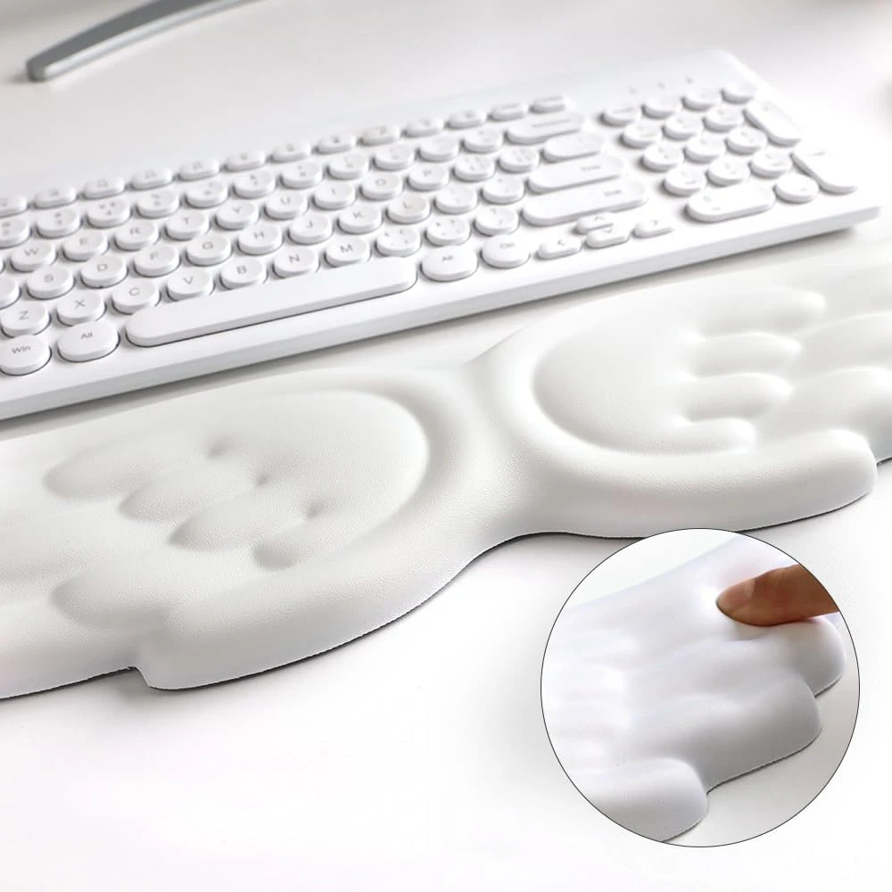 キーボードマウスリストレストエンジェルウィングメモリーフォー - Gaming Keyboard Ergonomics のレビューと価格