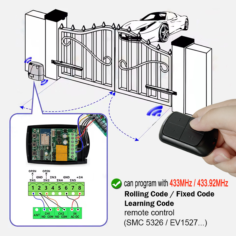 動作 Tuya WIFI ガレージドアオープナーゲートレシー - Switch Opener Tool のレビューと価格