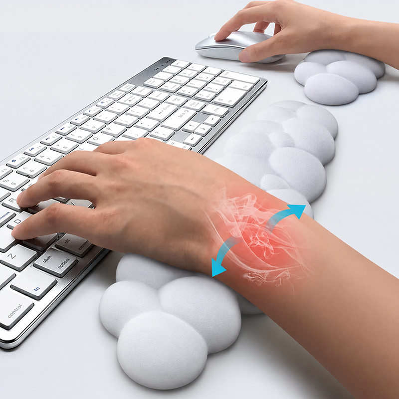 リストレスト付きマウスパッド キーボード クラウド滑り止め  - Keyboard Mouse Bundle Gaming のレビューと価格