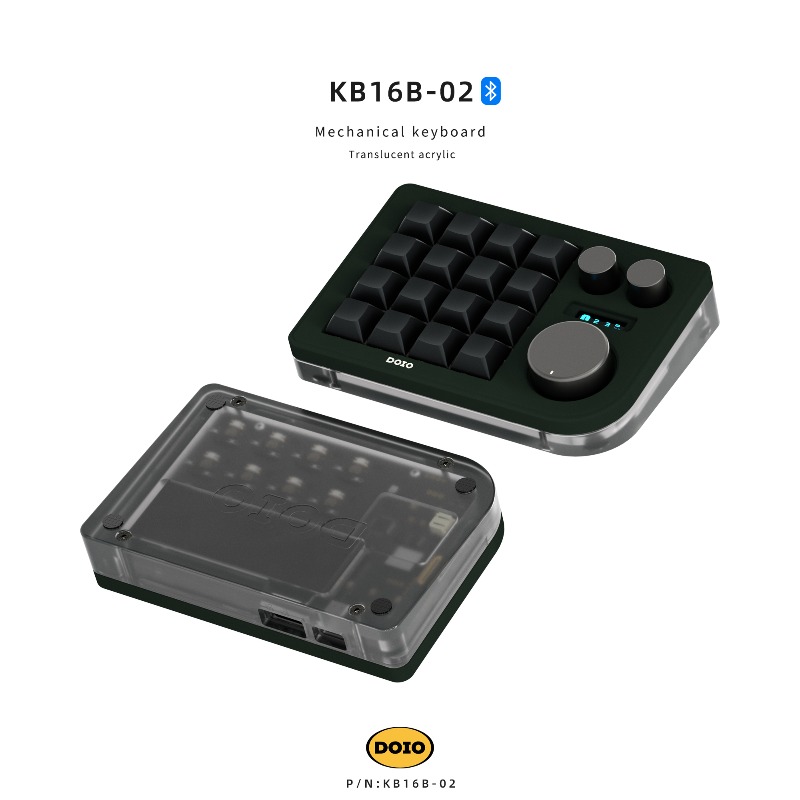 DOIO KB16B-02 16 キーミニキーパッド RGB - Gaming Keyboard Wireless のレビューと価格