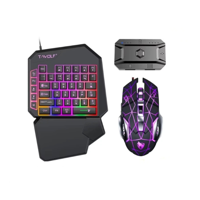 T-Wolf Tf950 5 in 1片手ゲーミングキーボー - Gaming Keyboard And Mouse For Xbox のレビューと価格