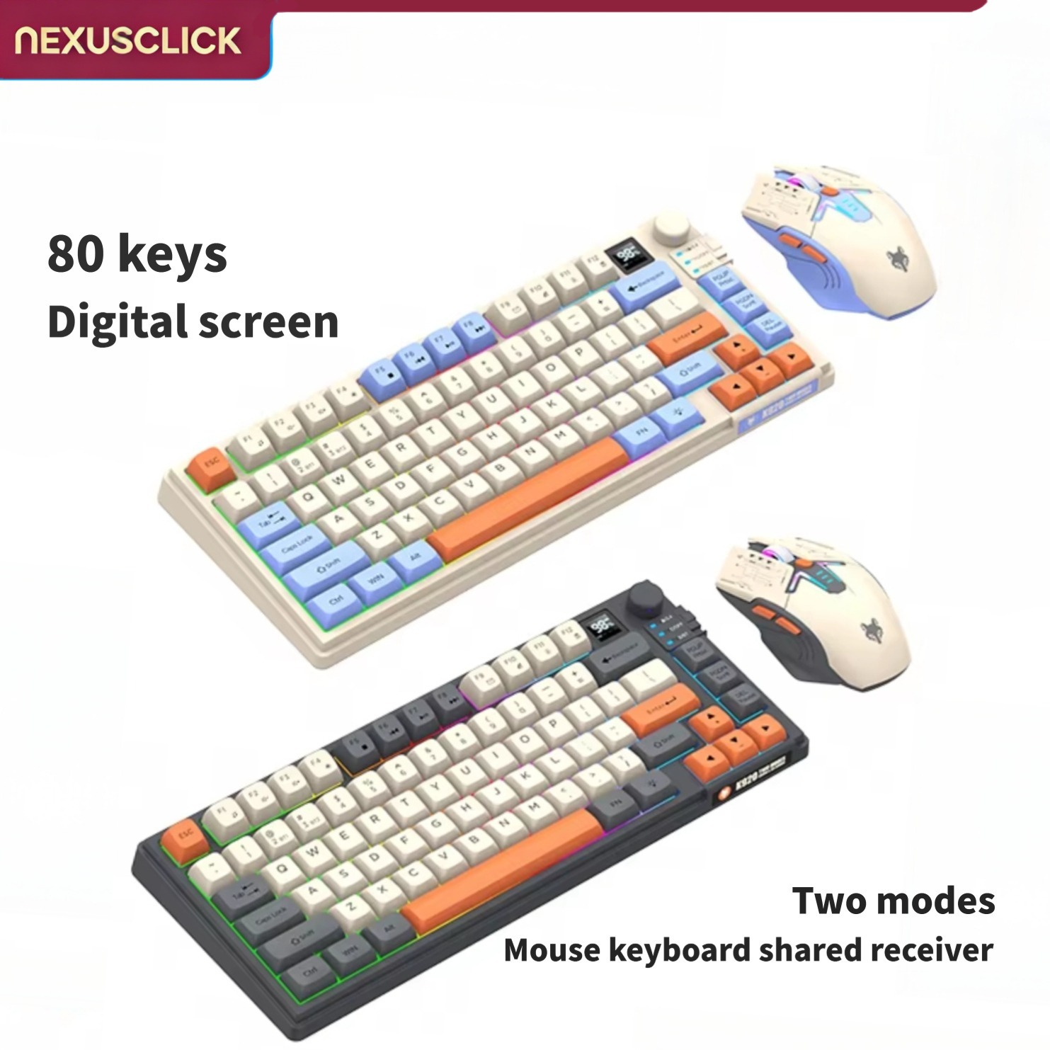 NexusClick デュアルモードキーボードマウスコンボ（ - Gaming Keyboard And Mouse Combo Wireless のレビューと価格