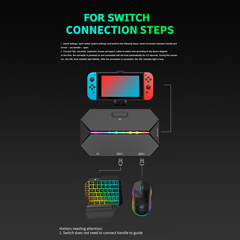G6L 有線キーボードマウスコンバーターアダプター Xbox - Gaming Keyboard And Mouse For Xbox のレビューと価格