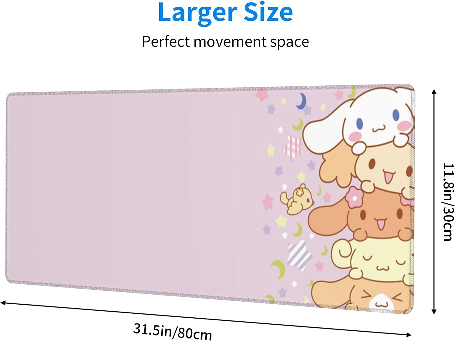 Kawaii-大型犬用マウスパッド,滑り止め,長持ち,防水, - Gaming Keyboard And Mouse のレビューと価格
