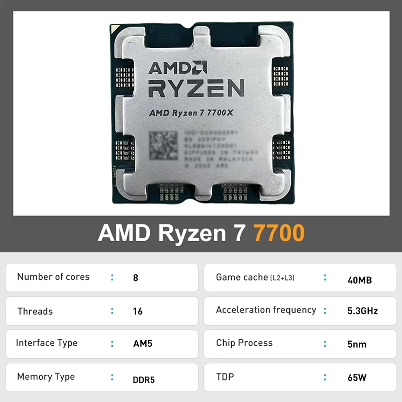 AMD Ryzen 7 7700 8コア 16スレッド 5. - Amd Cpu Ryzen 7 のレビューと価格